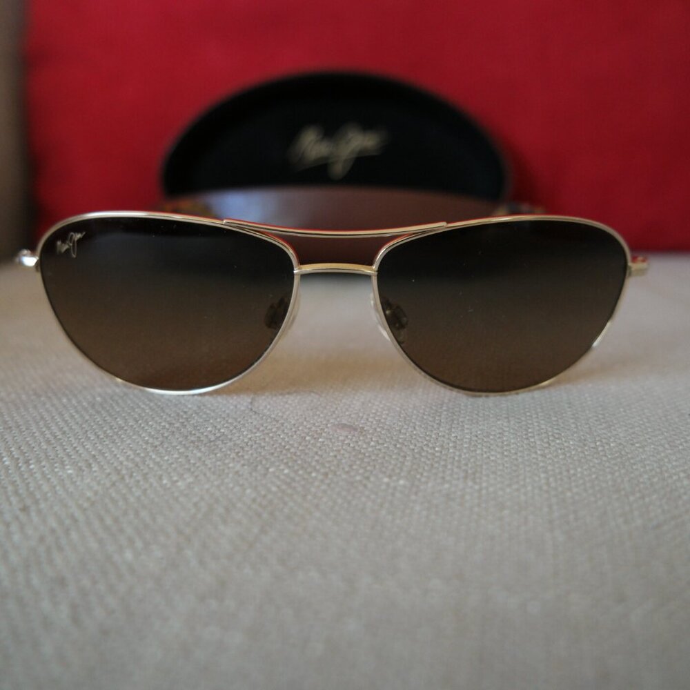 Maui Jim Baby Beach Aviator in Gold w/ Bronze Lens - Picture 8 of 13